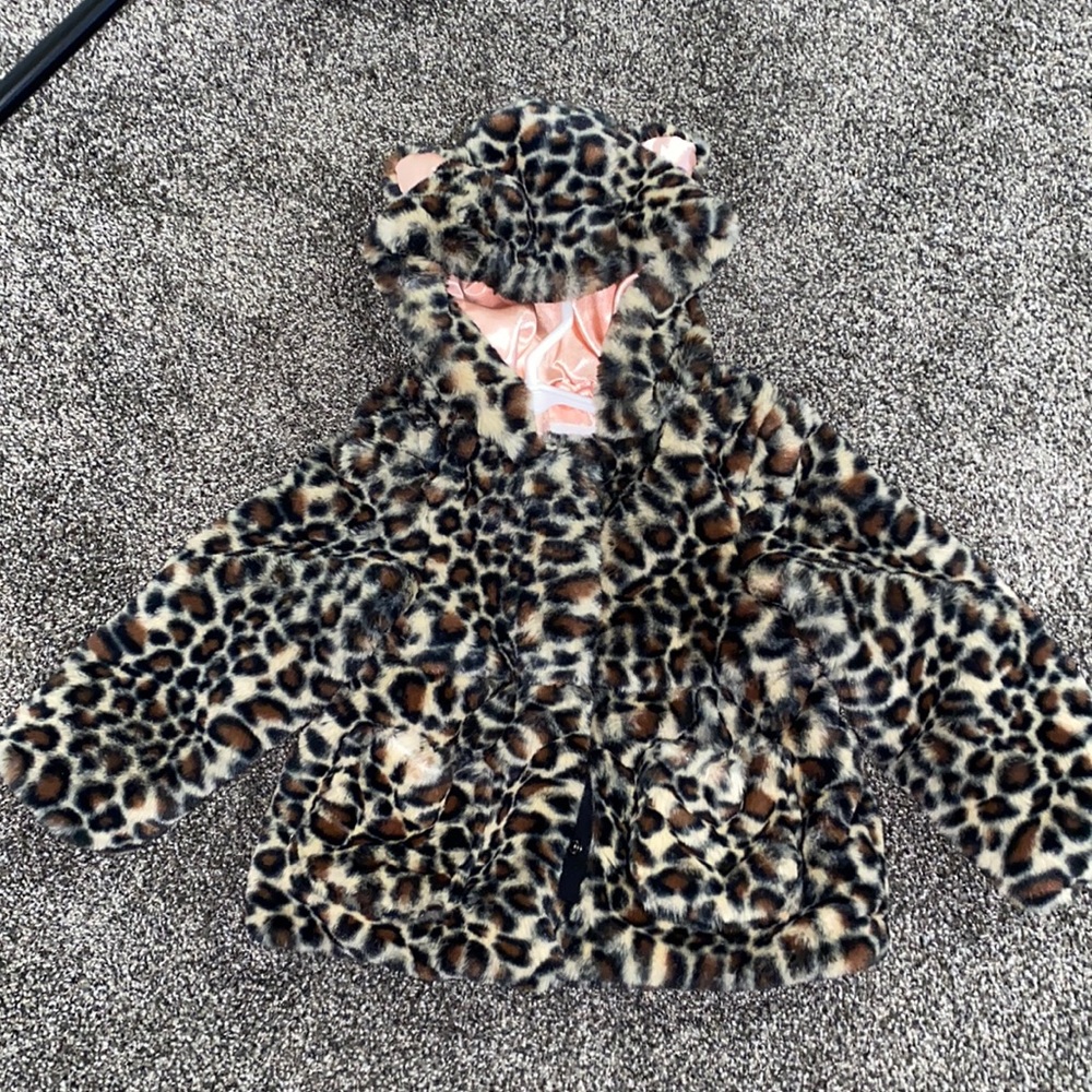 Cat and Jack faux fur jacket, 3t